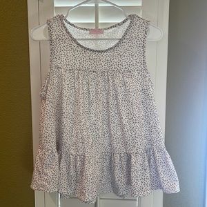 Pink Lilly Leopard Top Size Large